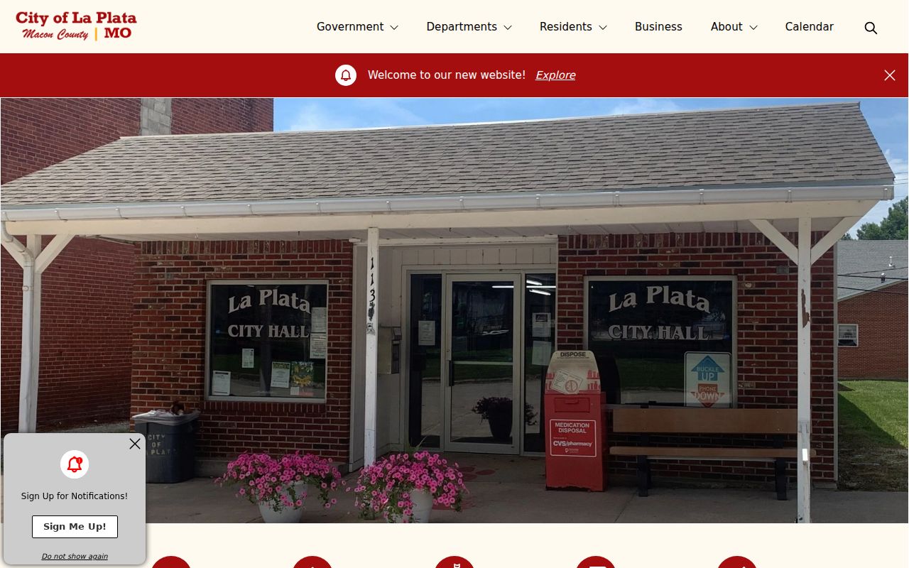 La Plata City Hall address and city identity